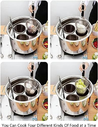 Multi-functional Stainless Steel Pasta Cooker with Strainer Basket