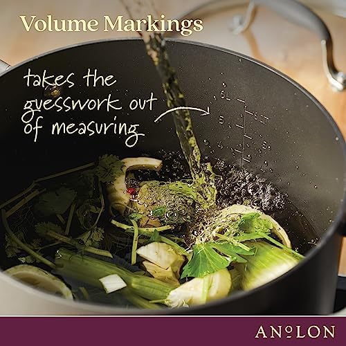 Anolon Advanced Home Hard-Anodized Nonstick Wide Stock Pot Moonstone