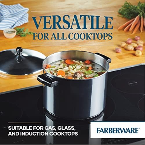 Farberware 8-Quart Classic Stainless Steel Stockpot with Lid