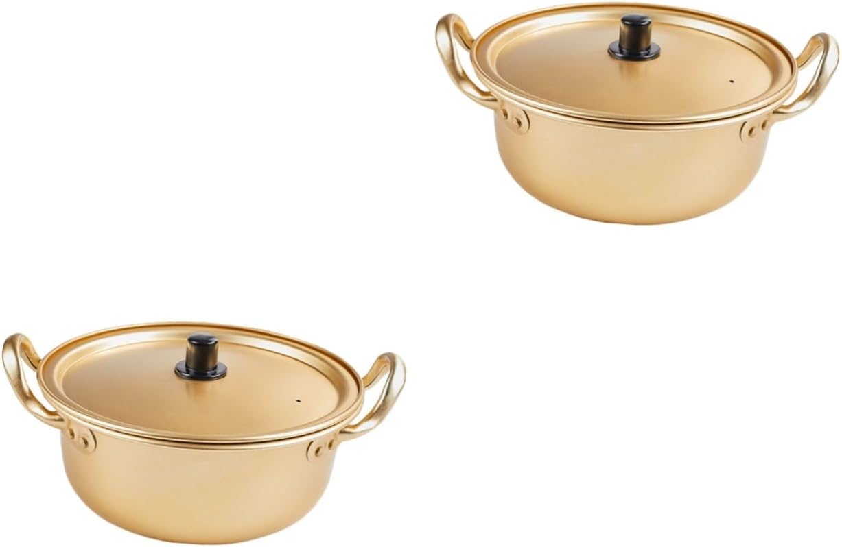 Aluminum Stock Pot Set with Binaural Handles