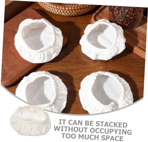 4pcs Cotton Jar Covers for Glass Jars and Canning Lids