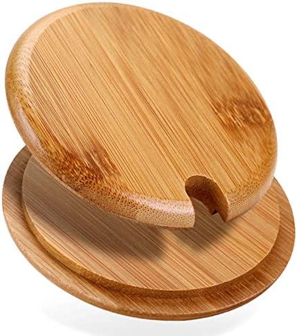 4-Piece Bamboo Mug Lids Heat-Resistant