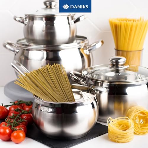 High-Quality 4 Quart Stainless Steel Stock Pot with Glass Lid