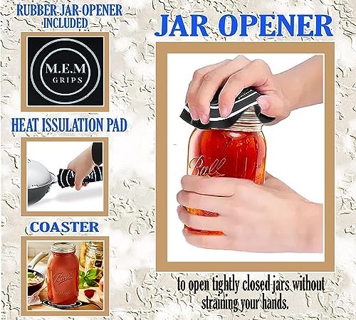 CAMDEPOSU 32 oz Wide Mouth Mason Jars 4 Pack