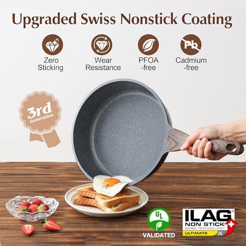 genssaerte nonstick deep frying pan