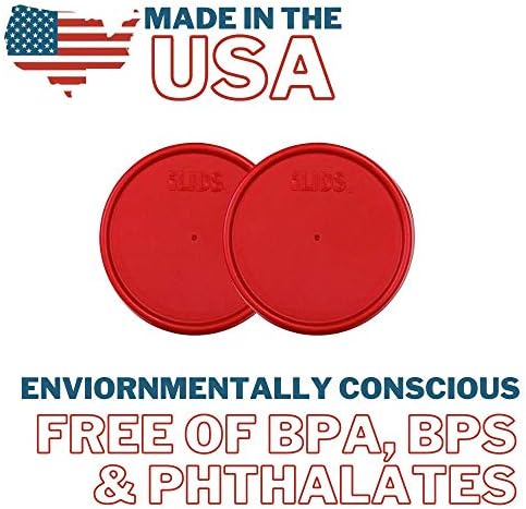 Mason Jar Storage Lid Wide Mouth Red