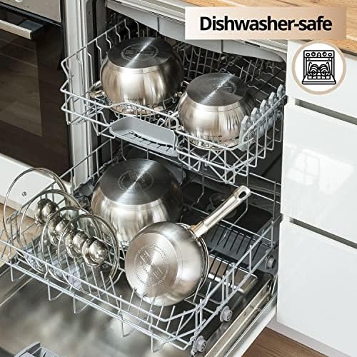 High-Quality 4 Quart Stainless Steel Stock Pot with Glass Lid