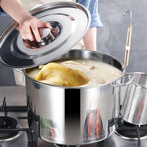 Versatile Stainless Steel Stock Pot - Easy to Use Family Kitchen Tool
