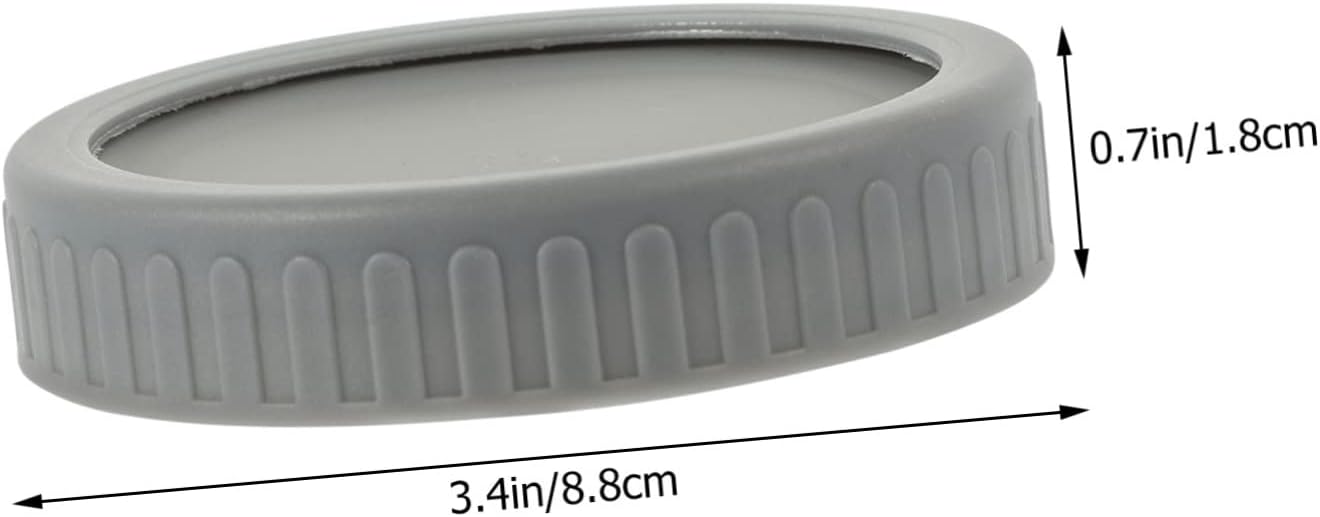 5 Sets Mason Jar Lids with Grey Sealing Covers 1