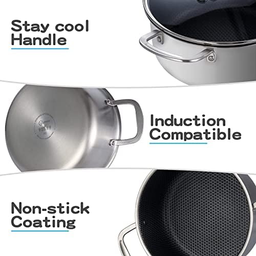Tri-Ply Hybrid Stockpot Non-Stick Oven and Dishwasher Safe