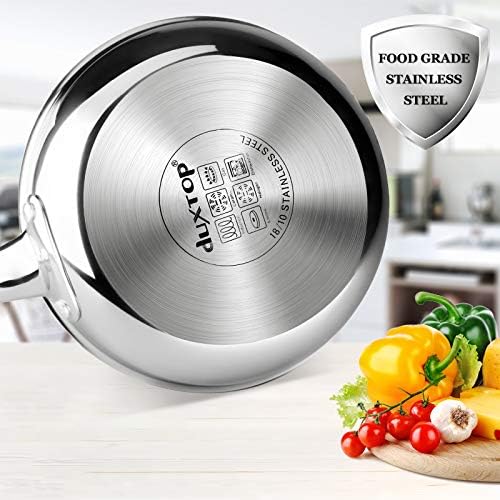 Duxtop 8 Tri-Ply Stainless Steel Stir Fry Pan