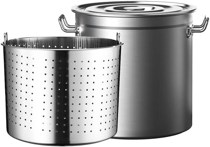 Sturdy 27Qt Stockpot for Crawfish Boil Turkey Fryer