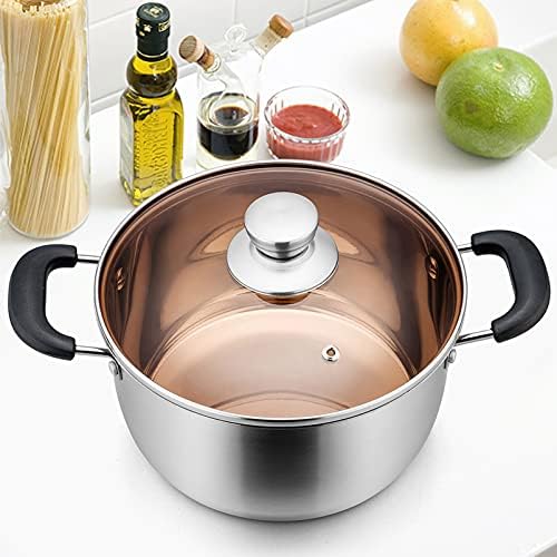 TeamFar 3 Quart Stock Pot Stainless Steel