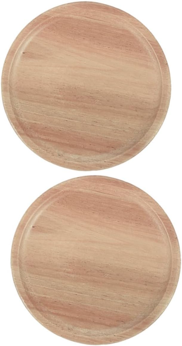 VINTORKY 2pcs Leakproof Wooden Mason Jar Lids with Silicone Seal