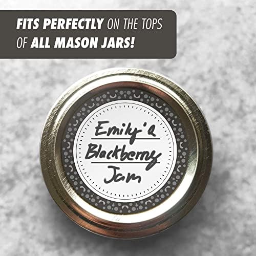 MESS Dissolvable Canning Labels for Jars 200 Labels Easy to Use