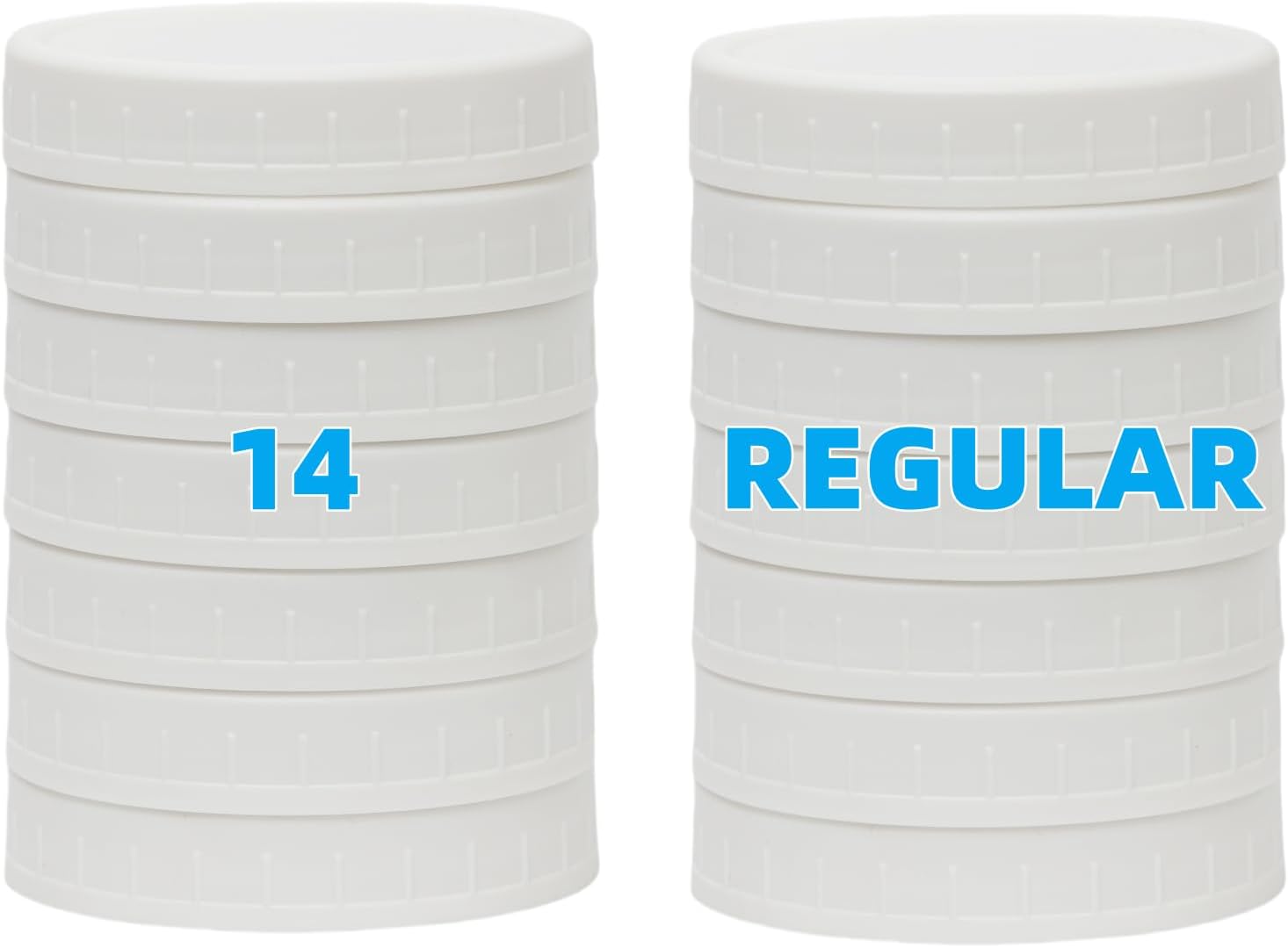 14 Durable Mason Jar Lids with Silicone Ring for Canning Cooking