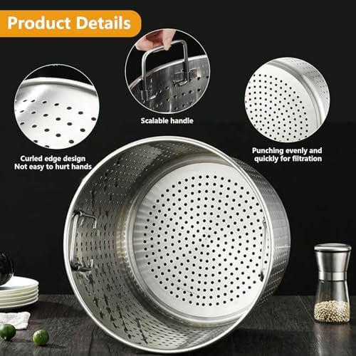 AIZYR Stock Pot Turkey Fryer with Basket 35cm