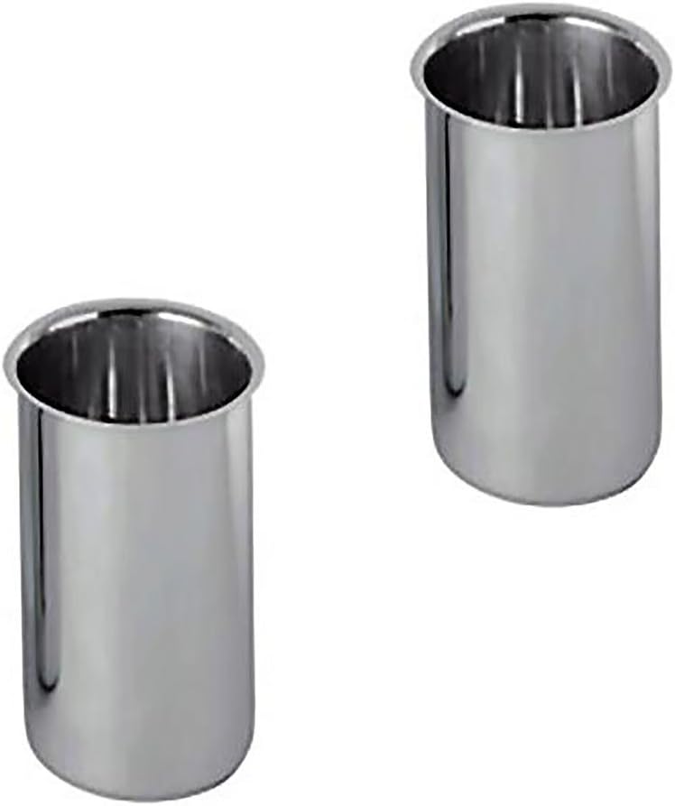 Stainless Steel Borosilicate Bain Marie Pots Set of 2