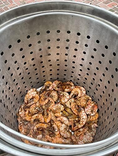 36-Qt Ridged Stainless Steel Pot Spices Zatarains