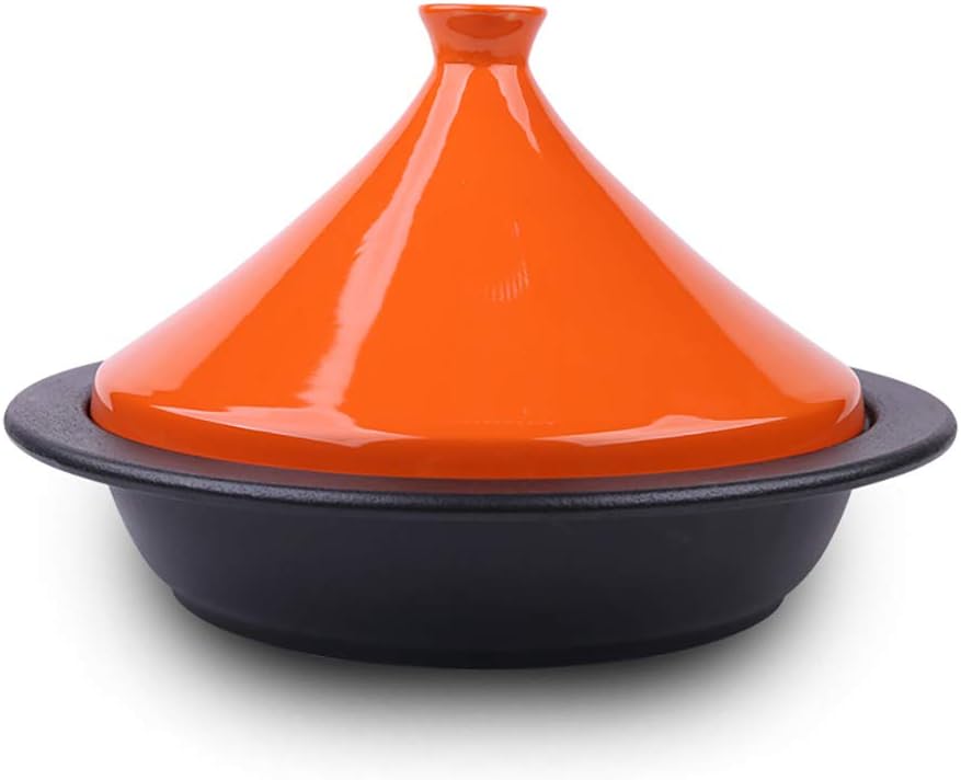 28cm Orange Cast Iron Enamel TAJI Pot