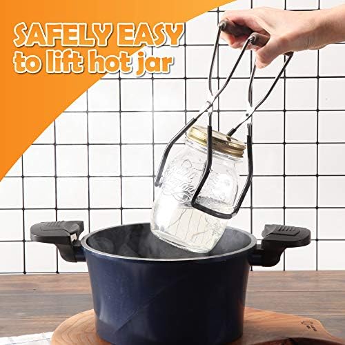 GET HANDS-FREE Jar Lifter - Effortlessly Remove Canning Jars without Back Strain