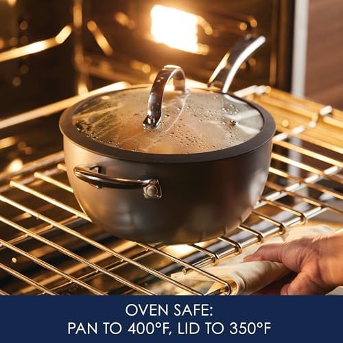Master Your Cooking with Rachael Ray Hard Anodized Nonstick Saucier Pan
