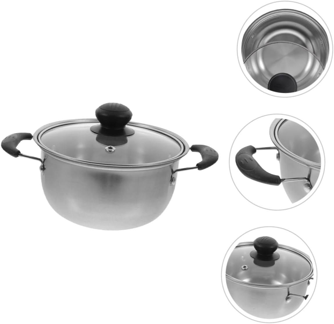 Stainless Steel Double-Handle Stock Pot