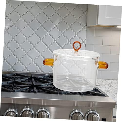 Double Handle Glass Soup Pot