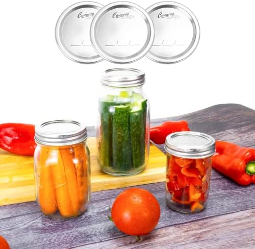 100-Count Regular Mouth Canning Lids for Ball Kerr Jars