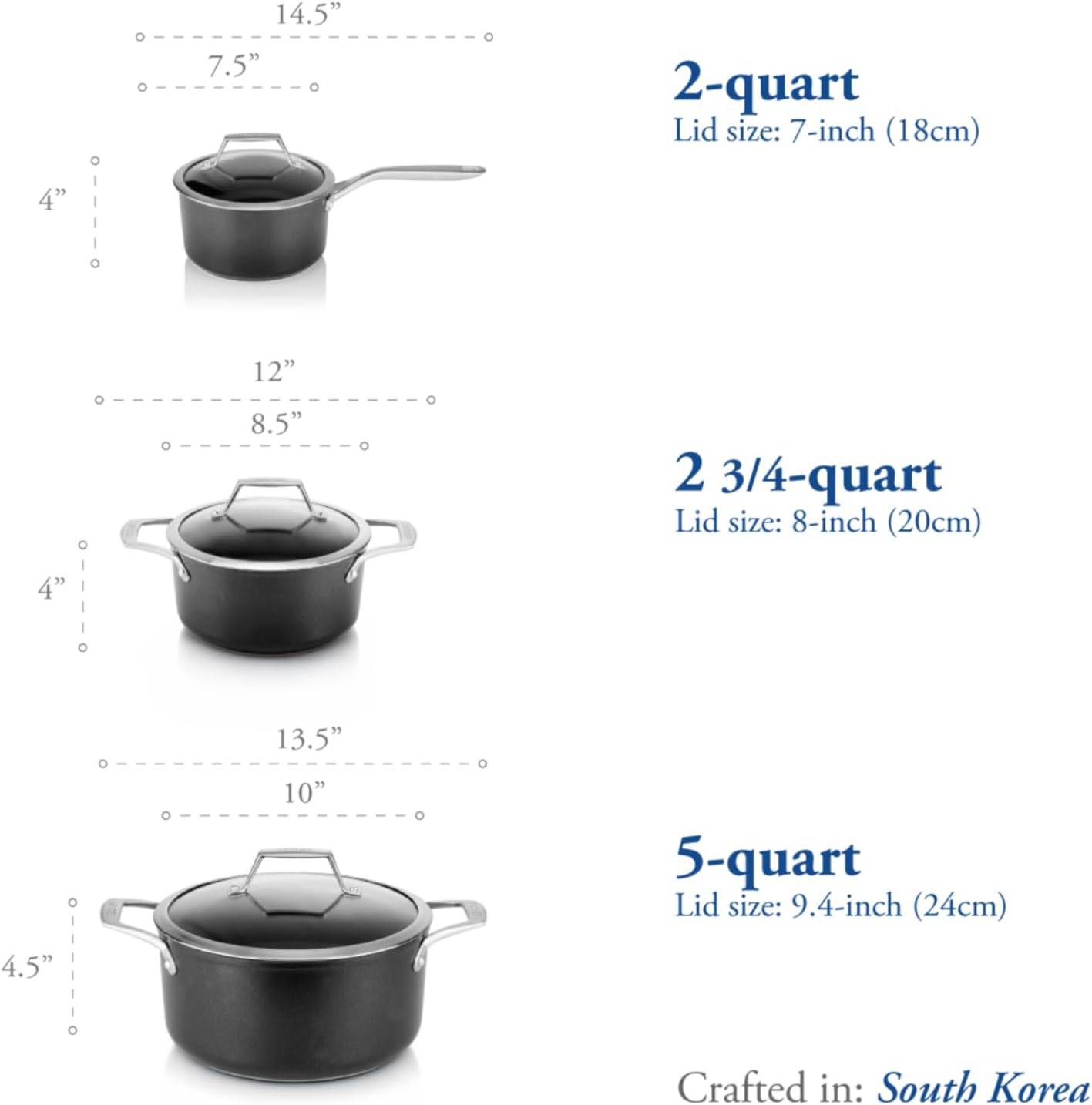 TECHEF Onyx Collection 28-Quart Soup Pot with Glass Lid