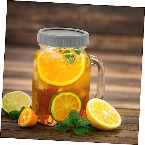 5-Set Mason Jar Lids Wide Mouth Leak-Proof Self-Closing