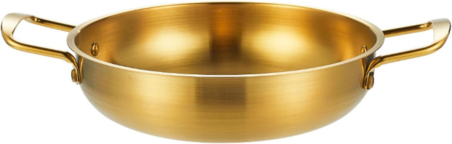 BINGWANG 7 Sizes Stockpot with Gold Handle 18CM