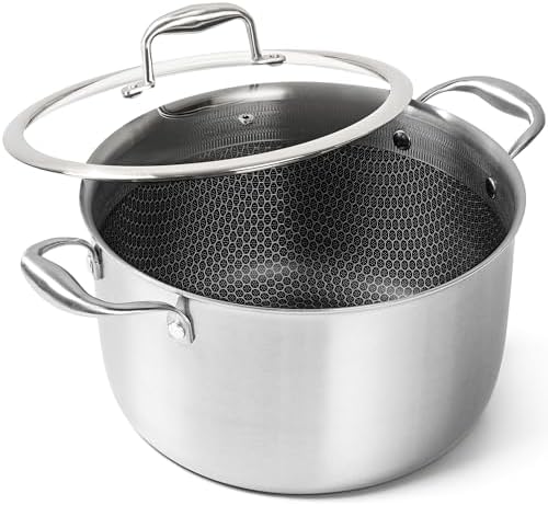 MICHELANGELO Tri-Ply 8-Quart Stock Pot with Lid