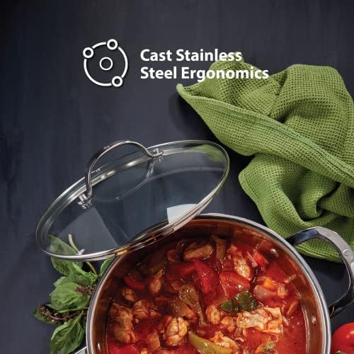 Swiss Diamond Stainless Steel Saucepan with Lid