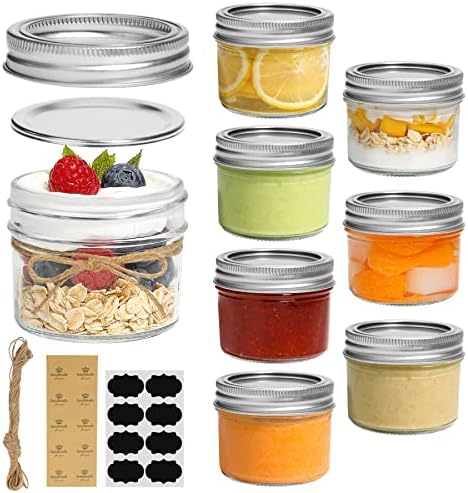 Vivid Jar with Sealed Lids for Canning DIY Projects