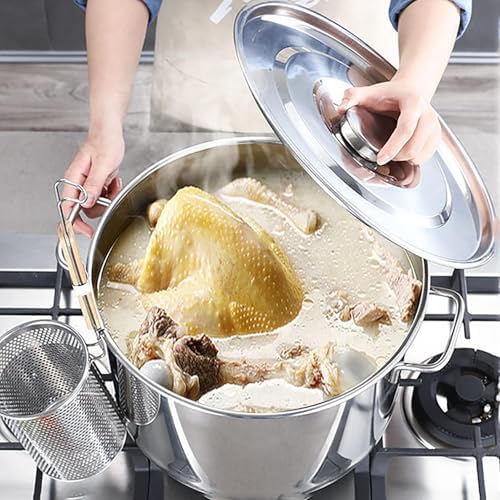 Versatile Stainless Steel Stock Pot - Easy to Use Family Kitchen Tool