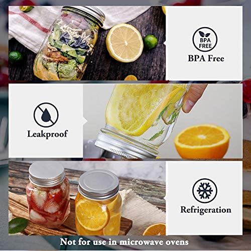 16 oz Glass Mason Jars