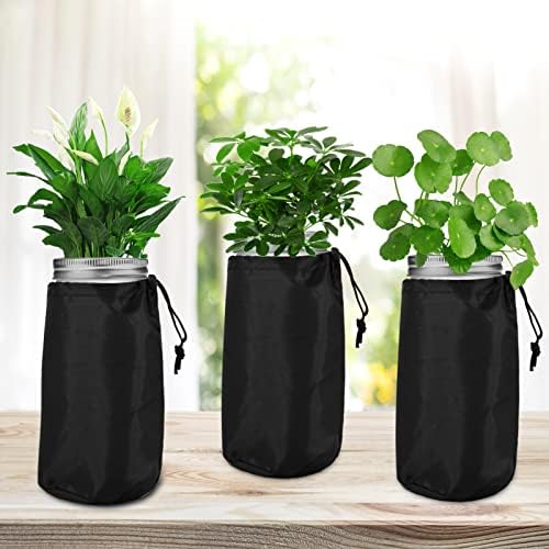 Emsiok 12-Piece Hydroponic Lids Set with Blackout Sleeves