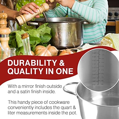 Classic Cuisine 6 Qt Stock Pot with Lid