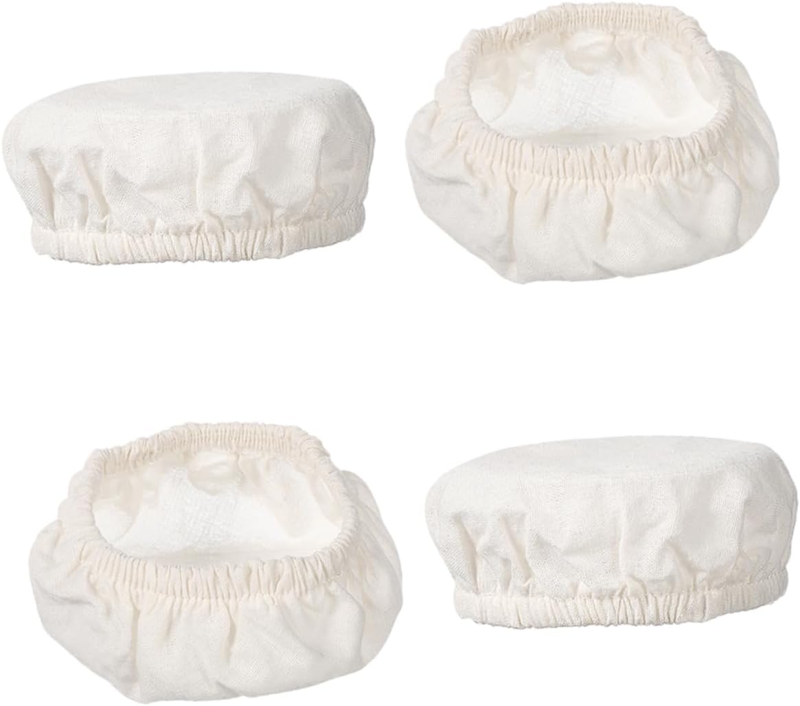 Canning Jar Covers protect freshness 8 Pcs Beige Cotton lids