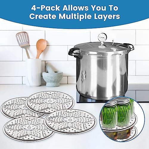 Sturdy 4-Pack Pressure Canner Rack