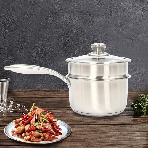 Versatile Stainless Steel Saucepan with Steamer Basket