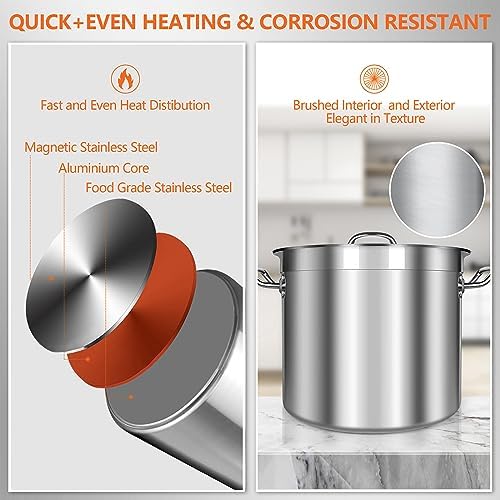 24-Quart Stainless Steel Stock Pot