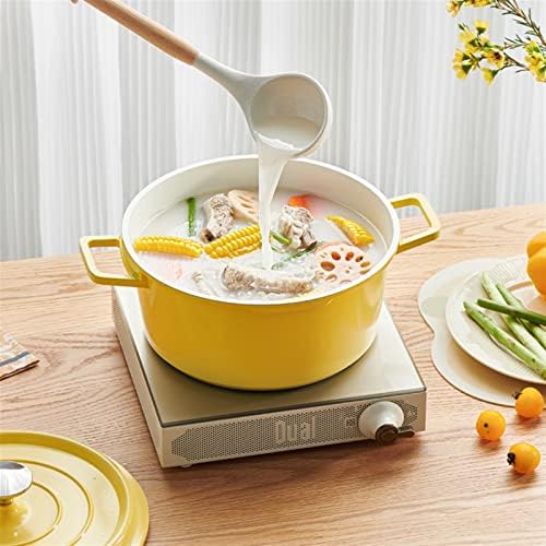 Versatile Kitchen Tool - Cast Iron Stock Pot with Non-Stick Coating