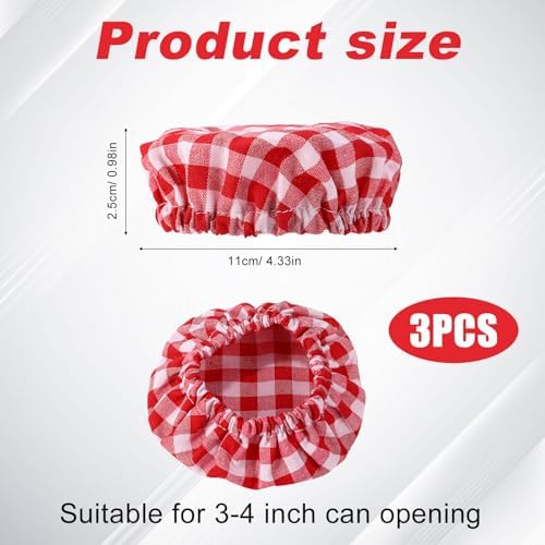 Reusable Sourdough Jar Cover for Fermenting Papers Red