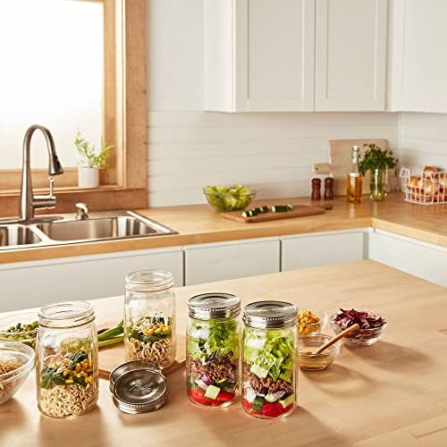 One-Piece Stainless Steel Mason Jar Lids Silver 6-Pack