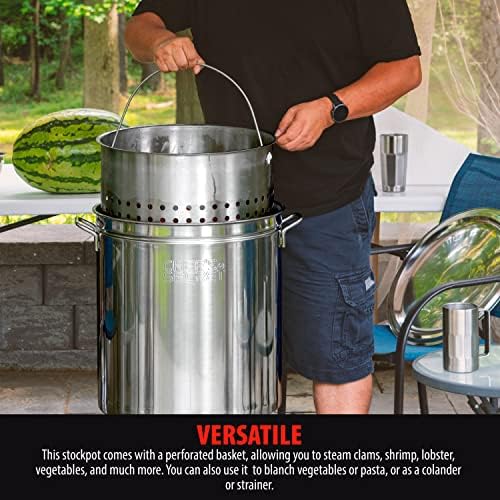 Chefs Secret 82 Quart Stainless Steel Stockpot