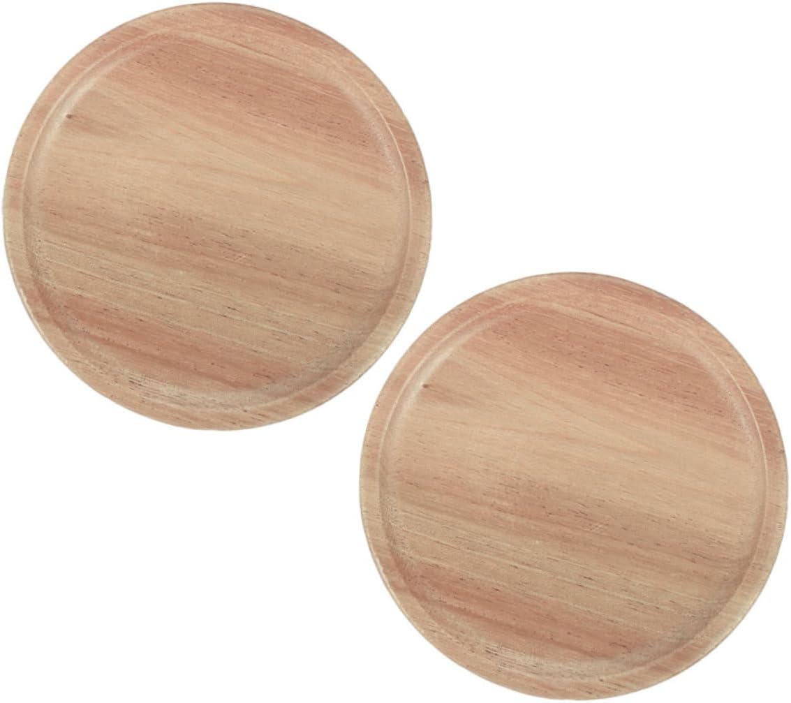 MAGICLULU 2pcs Mason Jar Wooden Lids with Silicone Seals