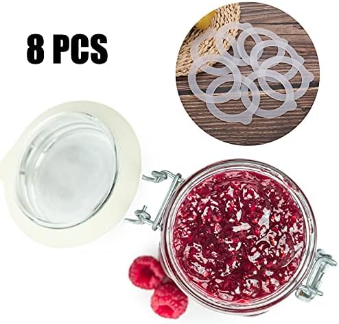 8-Piece Silicone Jar Gaskets