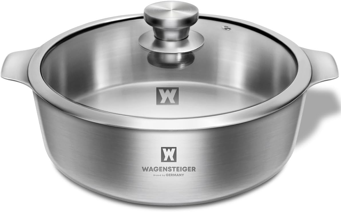 Stainless Steel 4-5 Person Casserole Durable Moist
